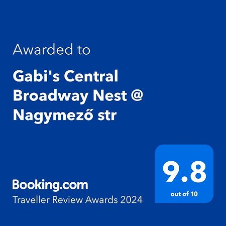 Gabi'S Central Broadway Nest @ Nagymezo Str Budapest Exterior foto